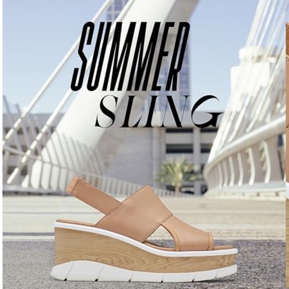 Sorel Women's Joanie III Slingback Sandals Honest Beige, White - Picture 1 of 16